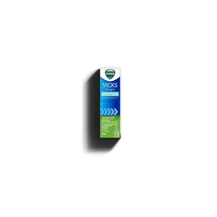 VICKS nenäsumute, liuos 0,5 mg/ml 15 ml