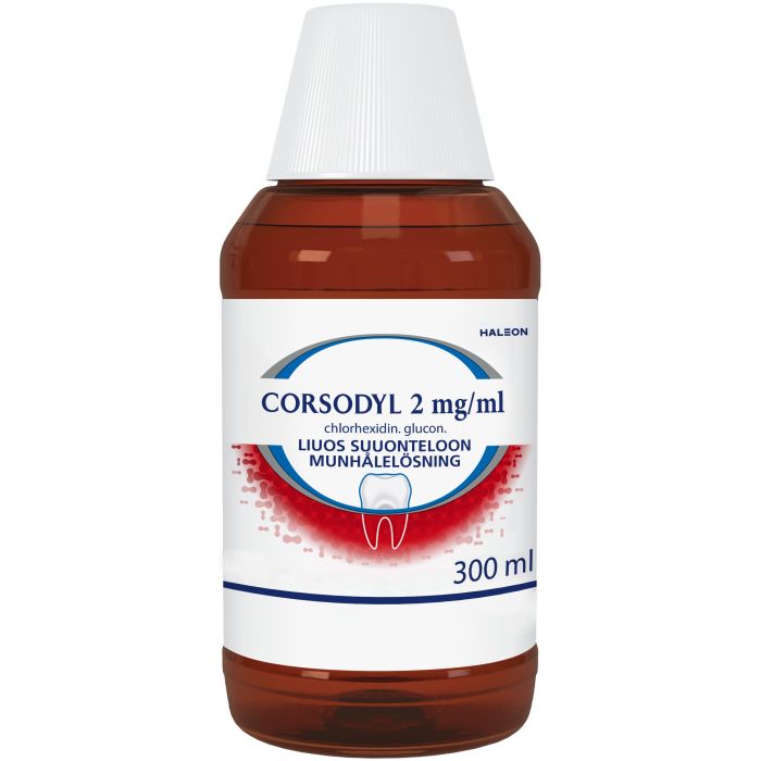 CORSODYL liuos suuonteloon 2 mg/ml 300 ml