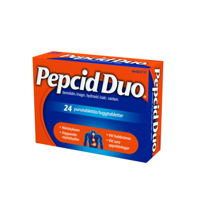 PEPCID DUO purutabletti 10/165/800 mg 24 fol kuva 3