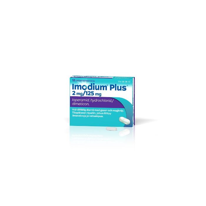 IMODIUM PLUS tabletti 2/125 mg 12 fol kuva 3