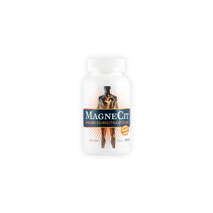 1000011996_MAGNECIT_MAGNESIUMSITRAATTI_B6_VITAMIINI_200_tabl_pakkauskuva_Pakkauskuva4150_jpg
