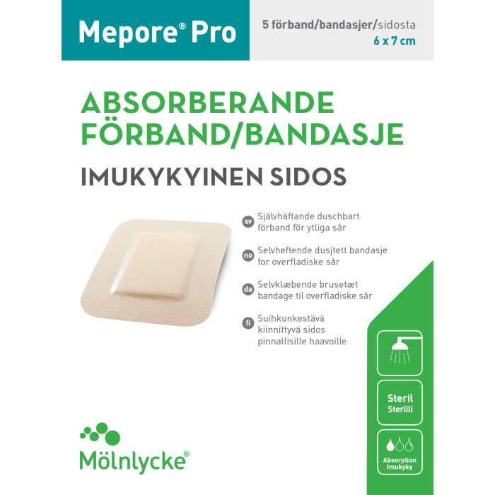 Mepore Pro 6x7cm haavasidos 5 kpl