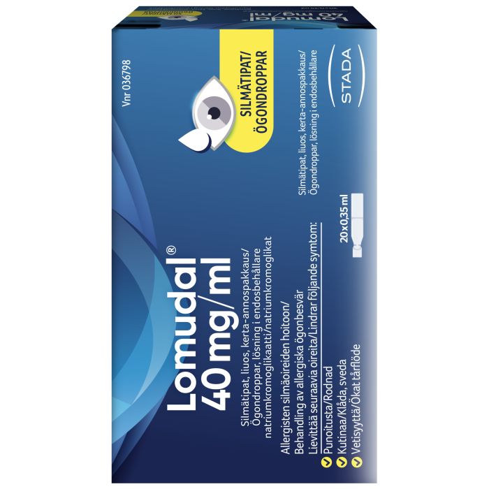 LOMUDAL silmätipat, liuos, kerta-annospakkaus 40 mg/ml 20 x 0,35 ml kuva 2