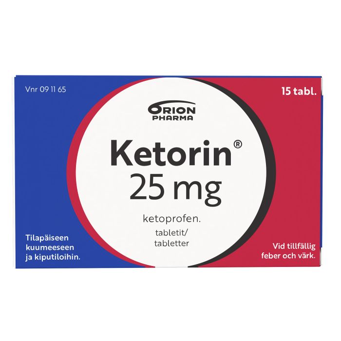 KETORIN tabletti 25 mg 15 fol