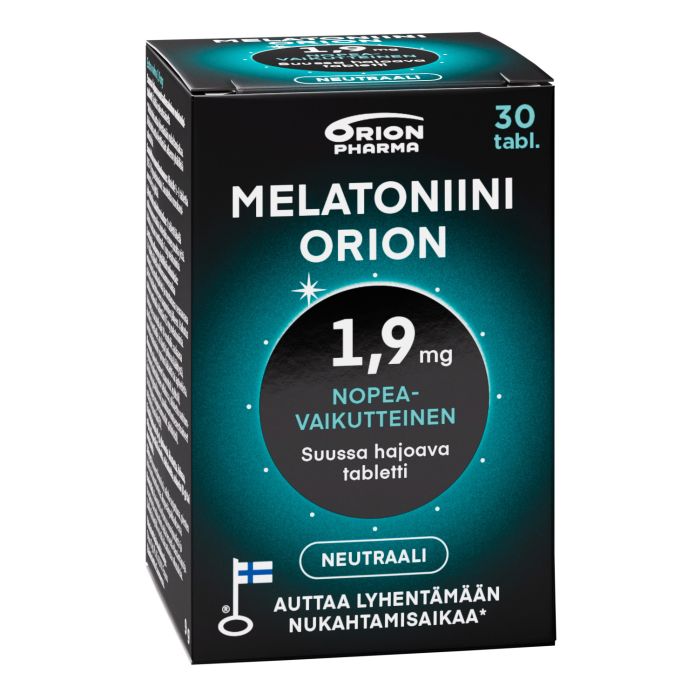MELATONIINI ORION 1,9 MG SUUSSA HAJOAVA 30 TABL kuva 2