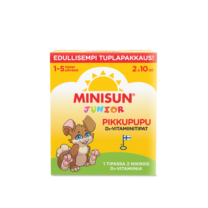 Minisun D-vitamiini tipat 2X10 ML