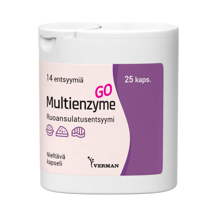 Multienzyme GO 25 kapselia