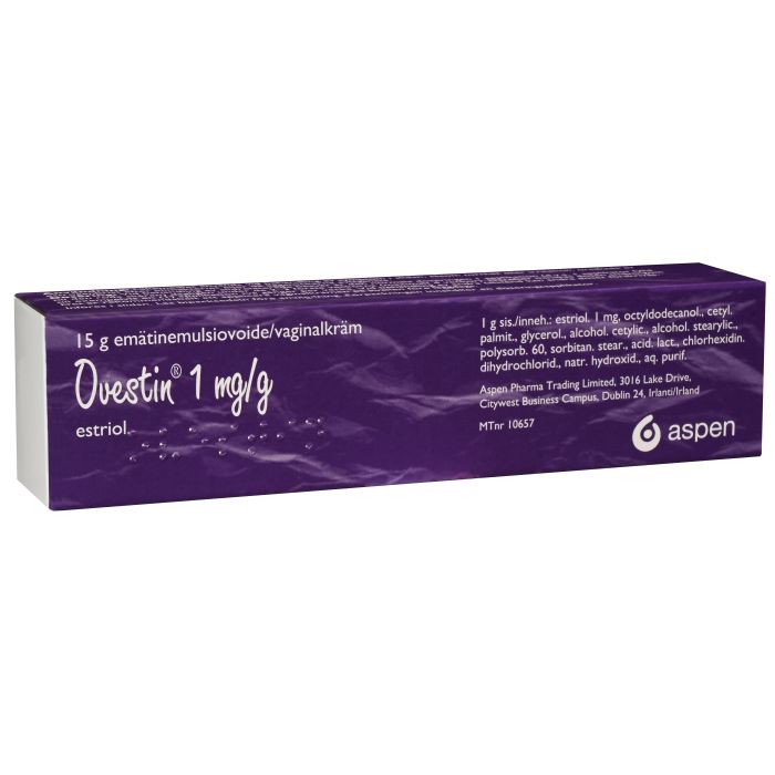 OVESTIN emätinemulsiovoide 1 mg/g asetin 15 g
