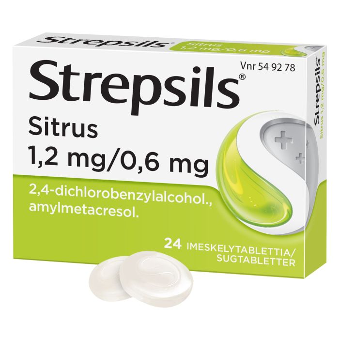 STREPSILS SITRUS imeskelytabletti 1,2/0,6 mg 24 fol kuva 2