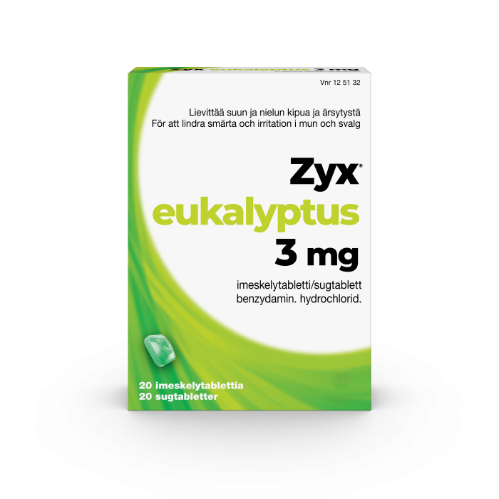 ZYX EUKALYPTUS imeskelytabletti 3 mg 20 fol kuva 3