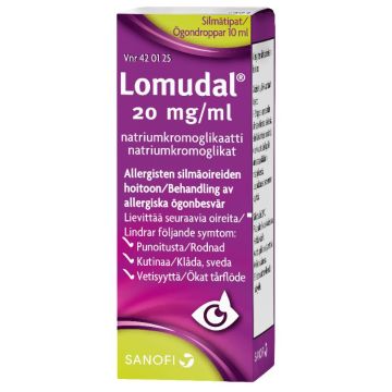 LOMUDAL silmätipat, liuos 20 mg/ml 10 ml
