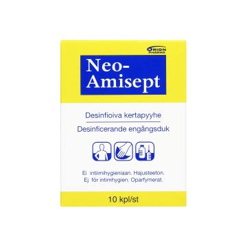 NEO-AMISEPT DESINFIOIVA PYYHE 10 KPL
