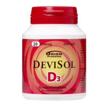 DEVISOL 20 MIKROG IMESKELYTABLETTI 200 TABL