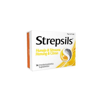 STREPSILS HUNAJA & SITRUUNA imeskelytabletti 1,2/0,6 mg 36 fol
