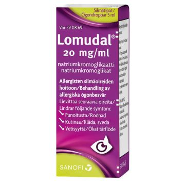 LOMUDAL silmätipat, liuos 20 mg/ml 5 ml