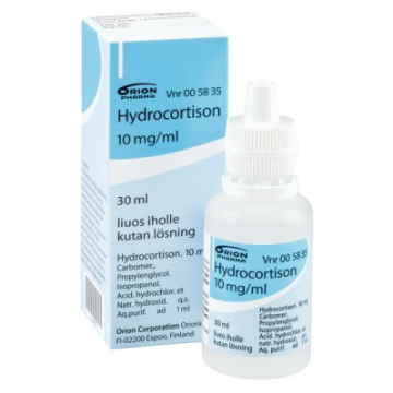 HYDROCORTISON liuos iholle 10 mg/ml 30 ml
