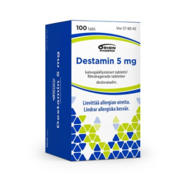 DESTAMIN tabletti, kalvopäällysteinen 5 mg 100 fol
