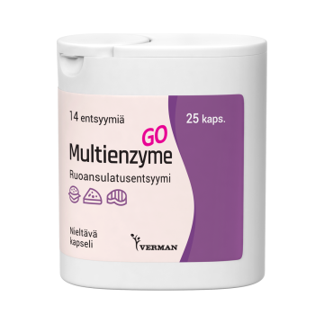 Multienzyme GO 25 kapselia