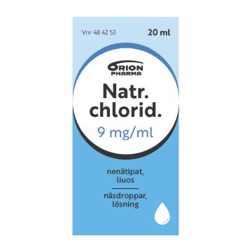 NATR. CHLORID. nenätipat, liuos 9 mg/ml 20 ml
