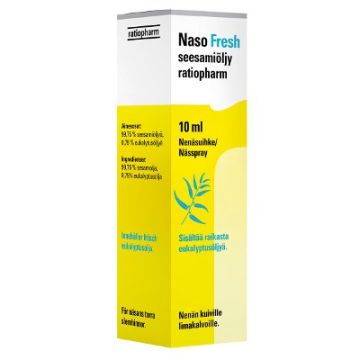 Naso Fresh seesamiöljy ratiopharm nenäsuihke 10 ml