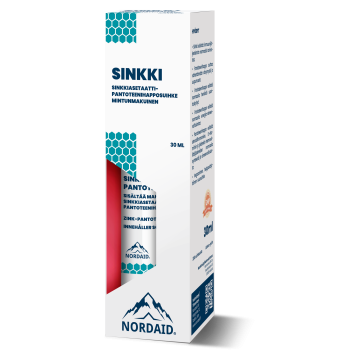 Nordaid Sinkkiasetaatti-pantoteenihapposuihke 30 ml