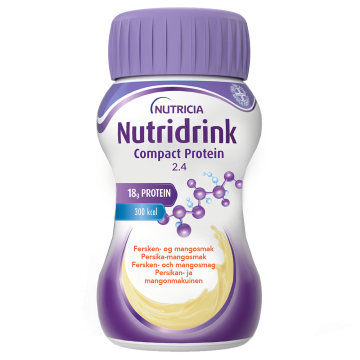 Nutridrink Compact Protein persikka-mango 4 x 125 ml