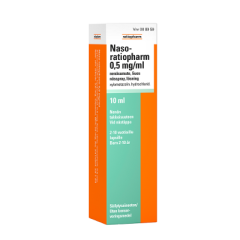 NASO-RATIOPHARM nenäsumute, liuos 0,5 mg/ml 10 ml