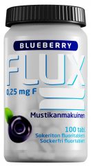 Flux Fluortablett Blueberry 0,25 mg F/tabl 100 sugtabletter / 36 g