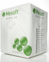 MESOFT TAITOS 10X10CM KUITUKANGAS 4KRS MLN157300, TEHDASPUHDAS X100 KPL (1 PKT)