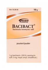 BACIBACT 250 IU/g+5 mg/g puuteri 10 g