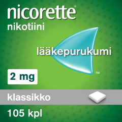 NICORETTE 2 mg lääkepurukumi 105 fol
